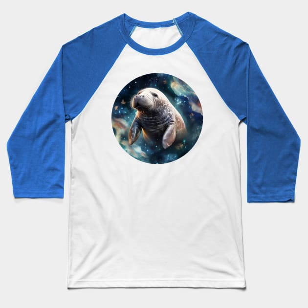 Space Manatee Baseball T-Shirt by Jason's Finery